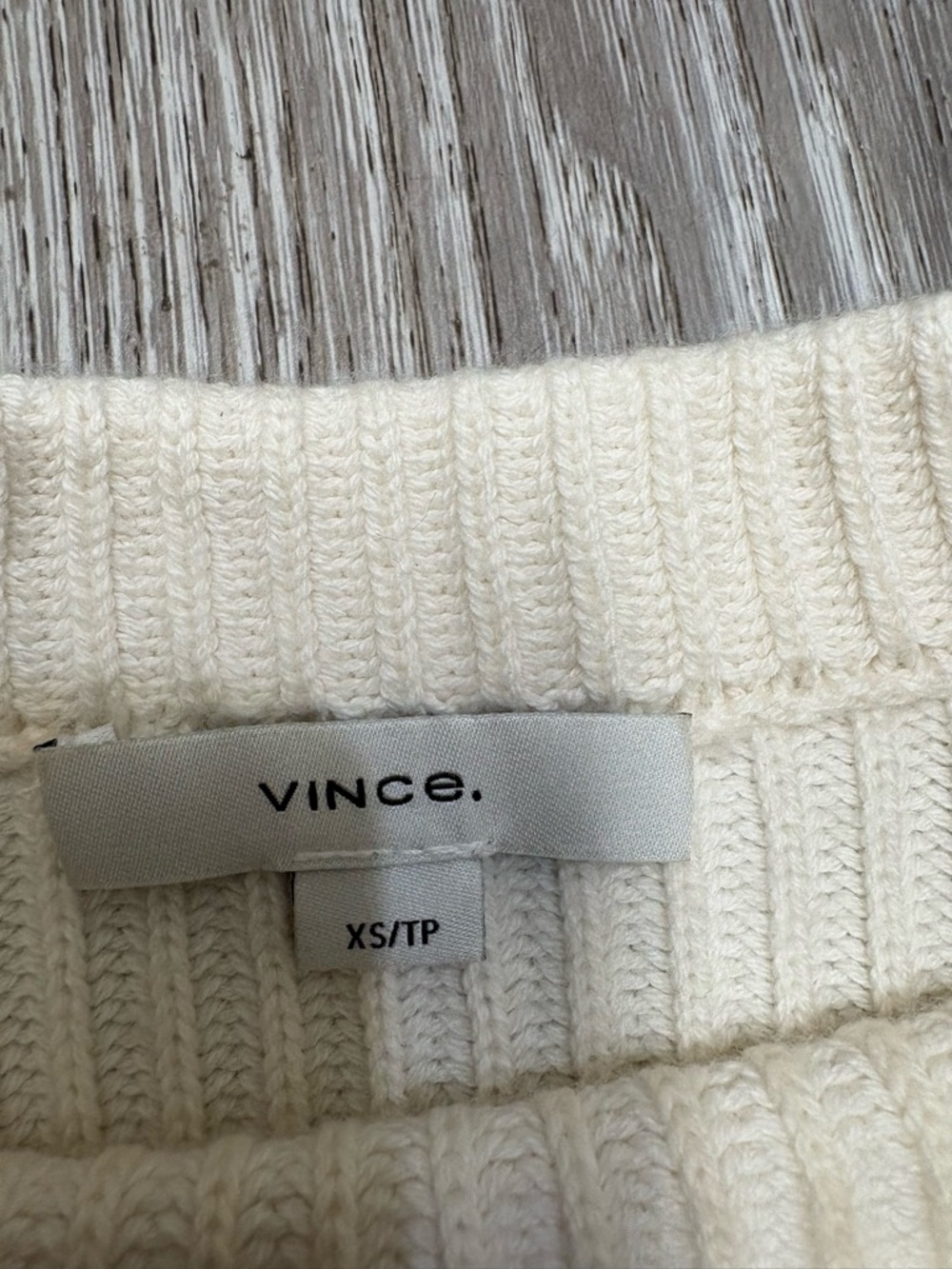 Vince Classic viory Ribbed Women's Sweater 15% cashmere - Picture 4 of 8